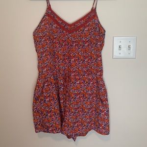 Red Forever 21 Romper